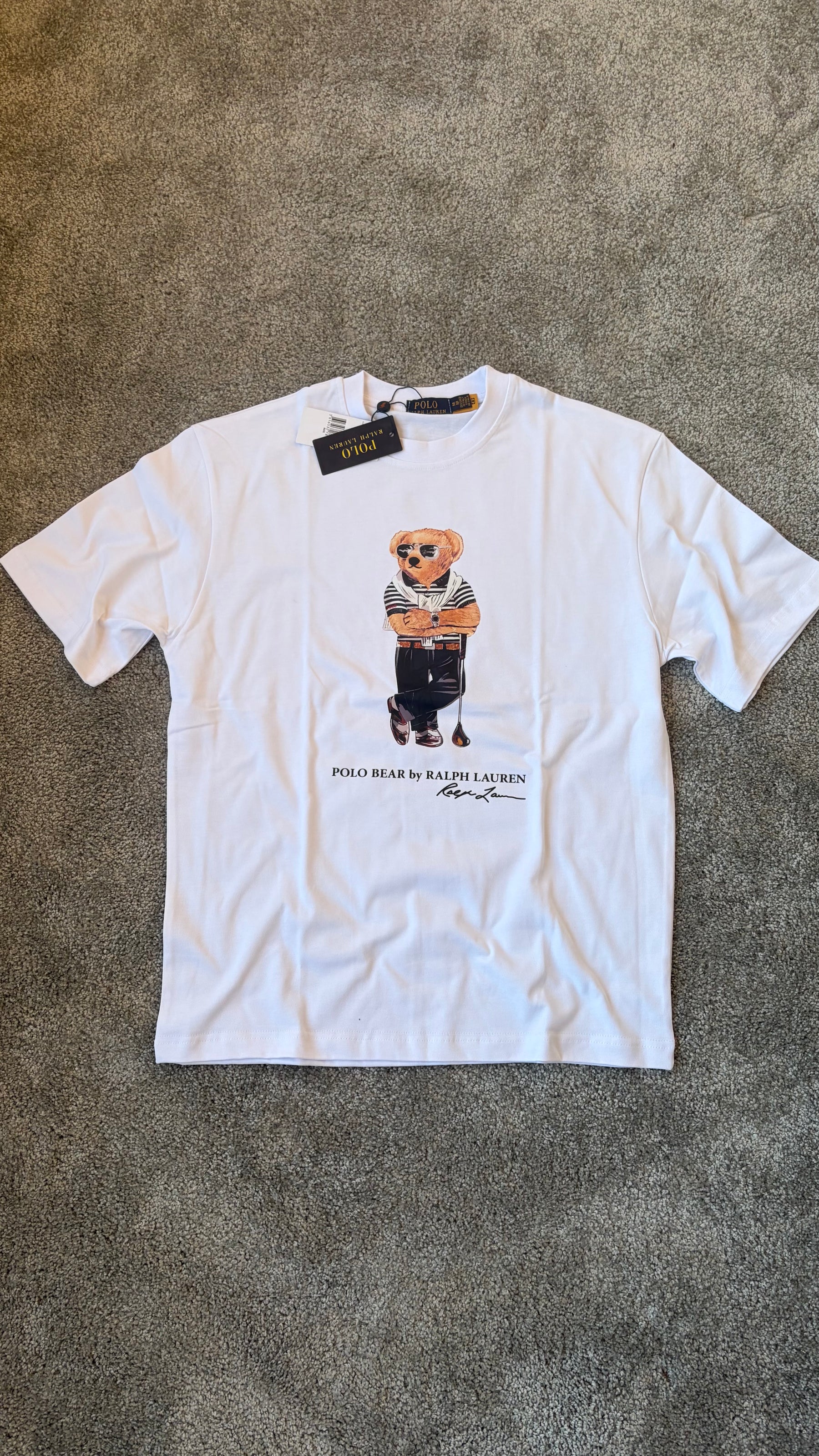 RL BEAR WHITE T-SHIRT#7