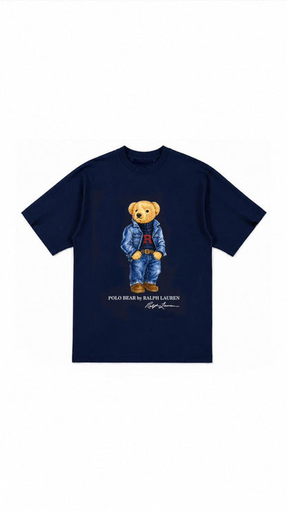 RL TEDDY BEAR NAVY BLUE T-SHIRT