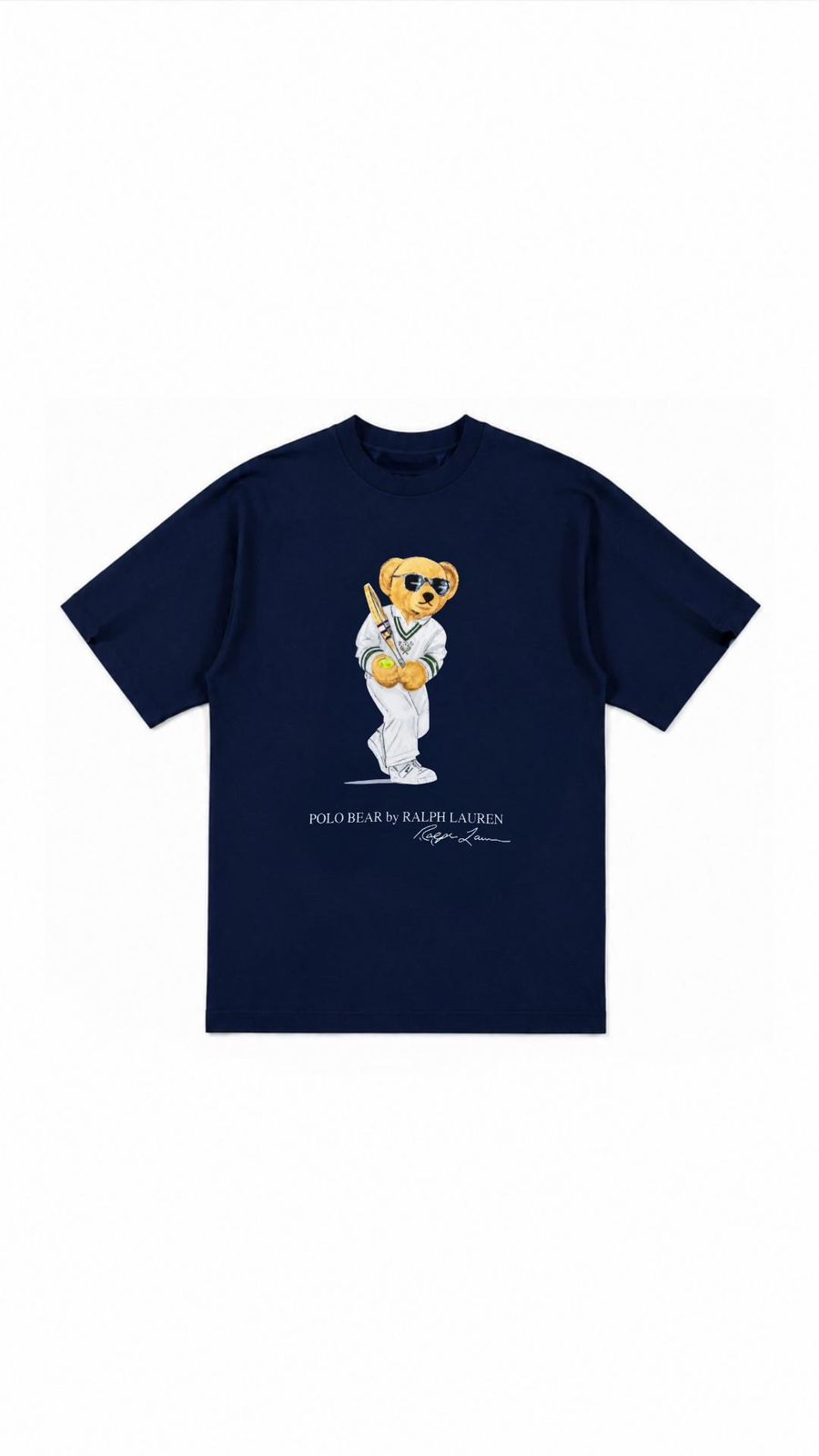 RL TEDDY BEAR NAVY BLUE T-SHIRT