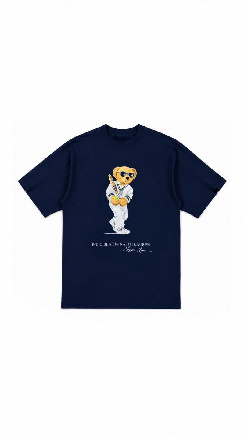RL TEDDY BEAR NAVY BLUE T-SHIRT